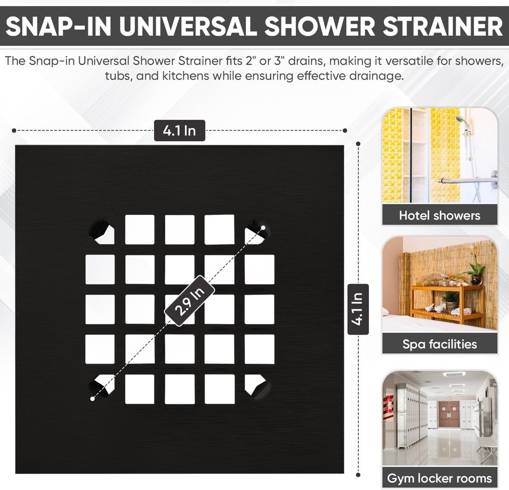 Square Shower Drain Cover
