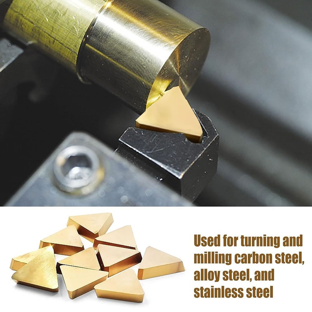 Milling Tools Pack of Ten with High Strength Carbide Insert Construction