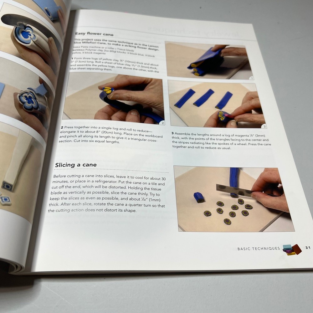 Polymer Clay Instruction Book Lot of 4 Crafting Techniques Projects