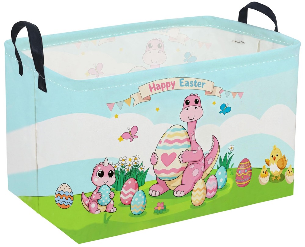 Sanjiaofen Rectangular Easter Dinosaur Basket,Dinosaur Basket.Cute Baskets fo...