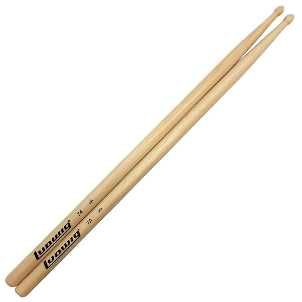 Ludwig 7A Wood Tip Olive Bead Drumsticks