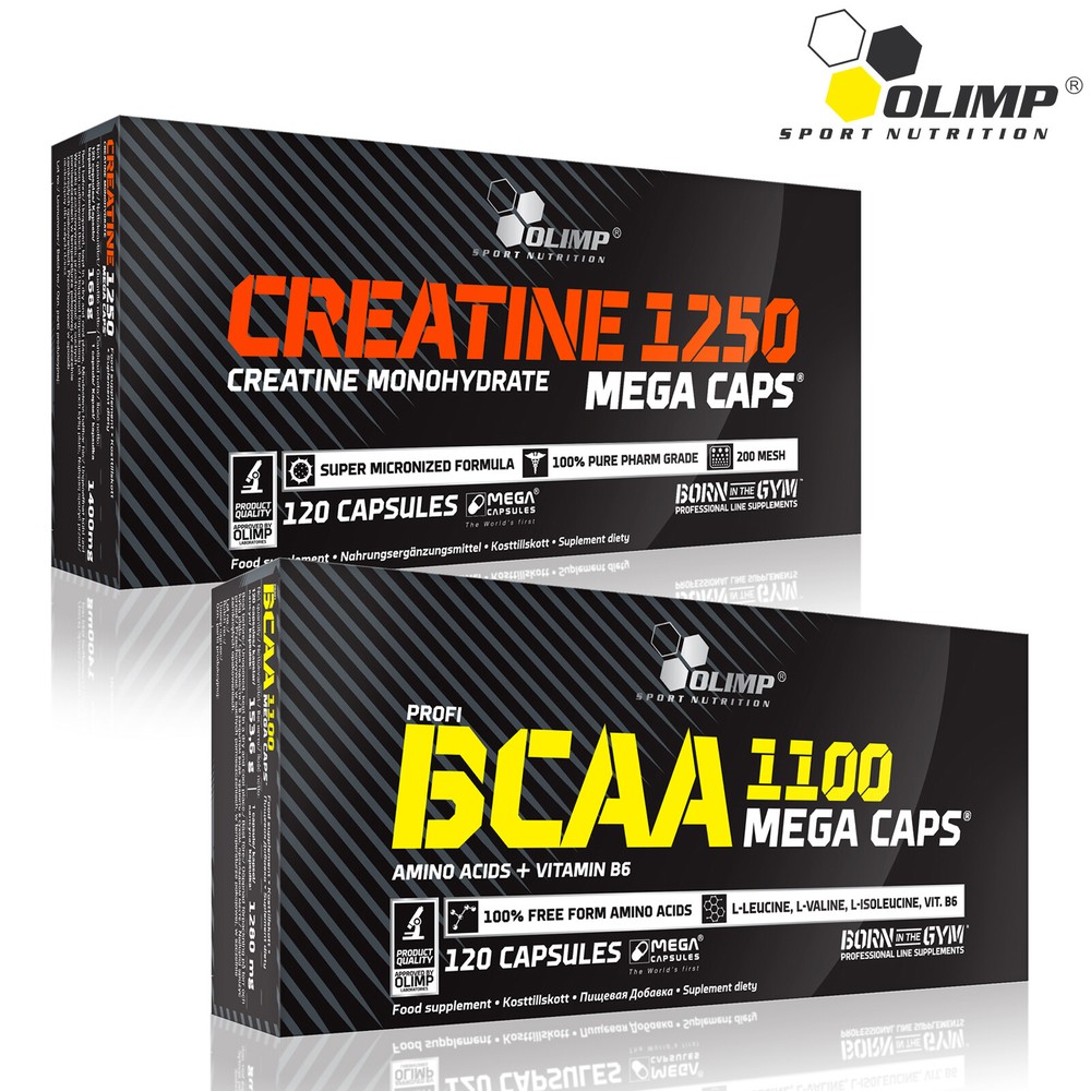 CREATINE MONOHYDRATE + BCAA AMNO ACIDS - Whey Protein Pills Muscle Development