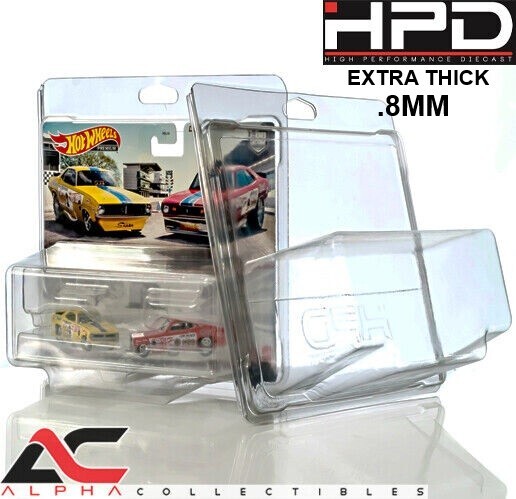 5 PACK HPD PROTECTOR CASE (2-CAR TARGET EXCLUSIVE) HOT WHEELS .8MM