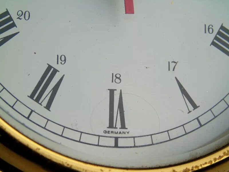 ALL BRASS OBSERVER GERMANY SHIPS BOAT MARINE NAVIGATION QUARTZ CLOCK DECK WATCH