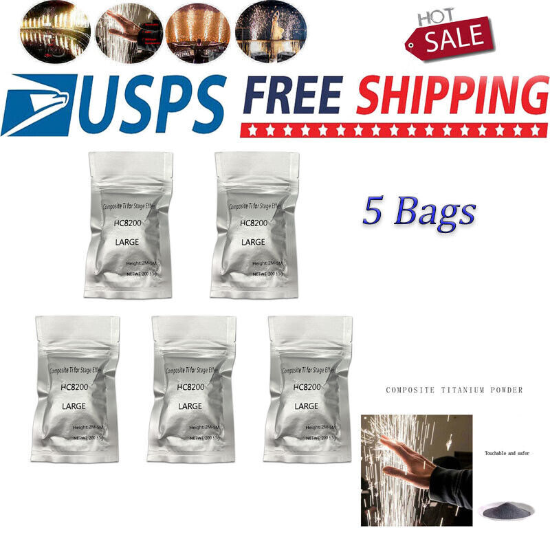 4PCS 700W Large Cold Spark Machine Stage Effect DMX Firework Party Wedding &Case