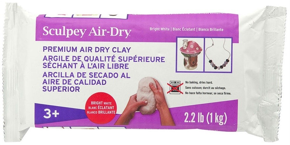 Sculpey Model Air Clay 2.2lb-White