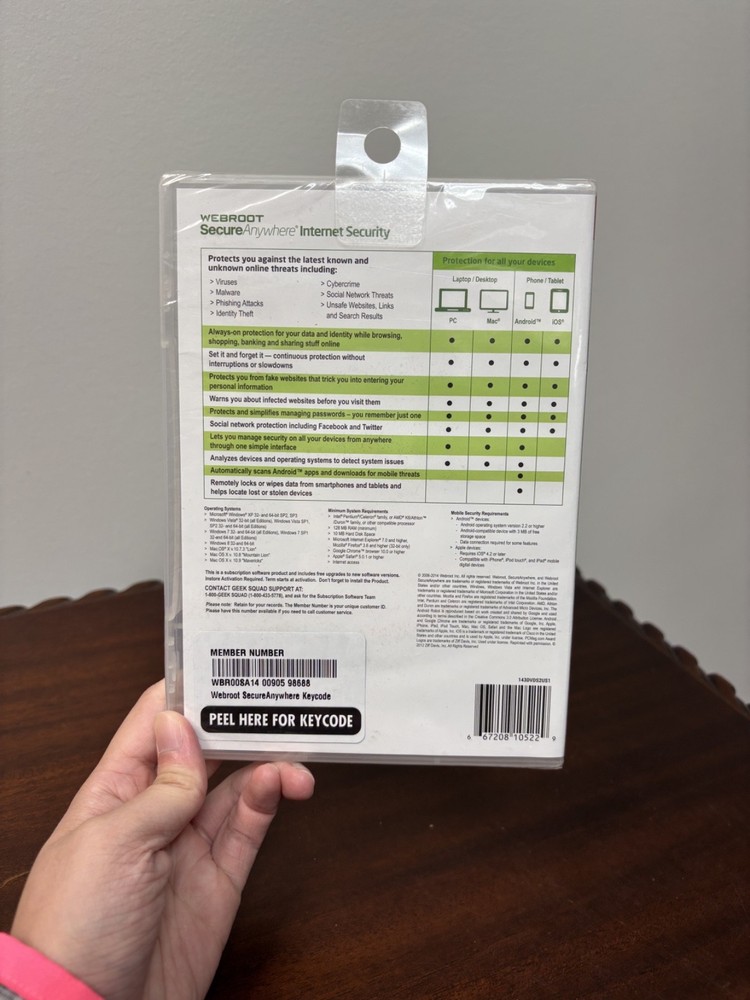 Webroot Internet Security for PC, Mac, and Mobile DVD