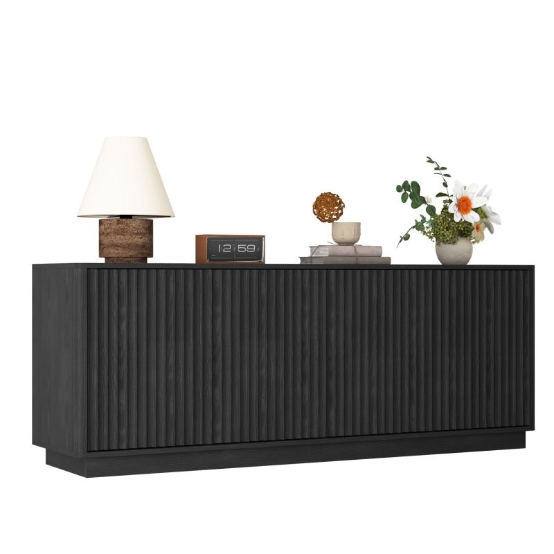 Sideboards Buffets Cabinet with Storage TV Stands Console Table,4 Doors&Shelves