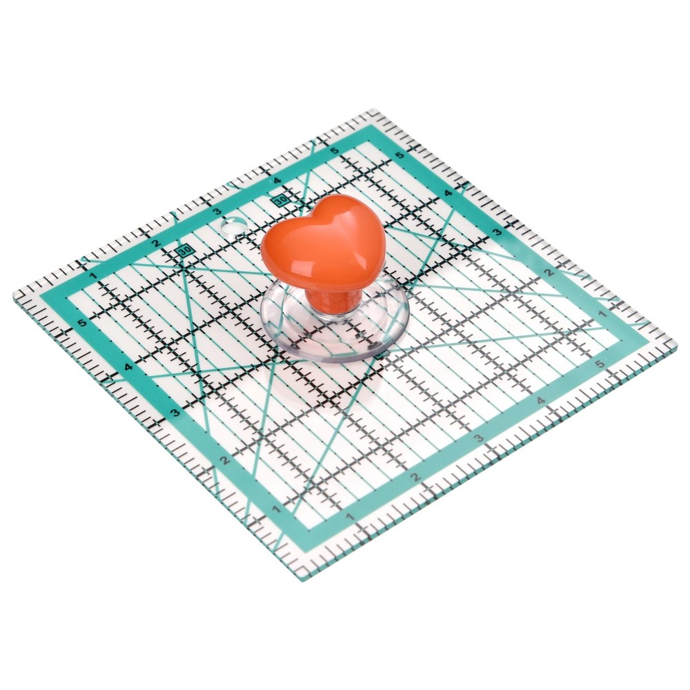 Ruler Knob,Quilt Suction Cup Knobs,Quilting Tools,Sewing Orange