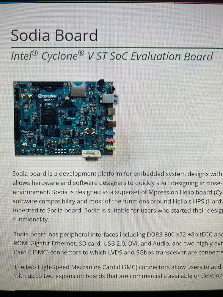 MPRESSION SODIA ALTSODIAC5ST Development Tool Evaluation board solutions