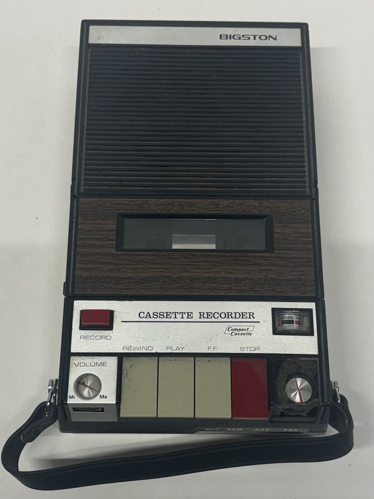 BIGSTON Tape Recorder Cassette Player Automatic Level Control UNTESTED