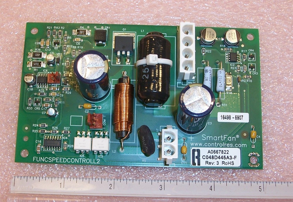 SMART FAN CONTROLLER C048D445A3-F REV. 3 FUNCSPEEDCONTROLL2 CONTROL RESOURCES