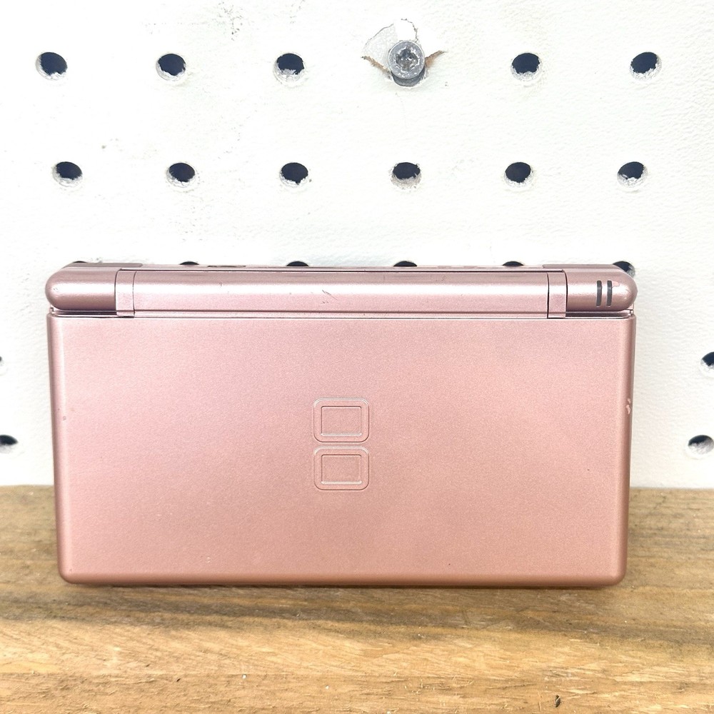 Nintendo DS Lite Video Game Console Metallic Rose CIB