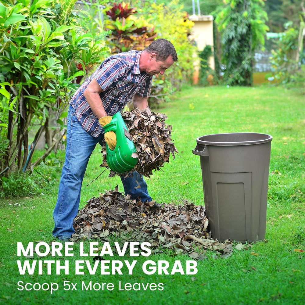 Large Leaf Scoops Hand Held Rakes Leaf Claws For Lawn Grass Cleanup 1 Pair