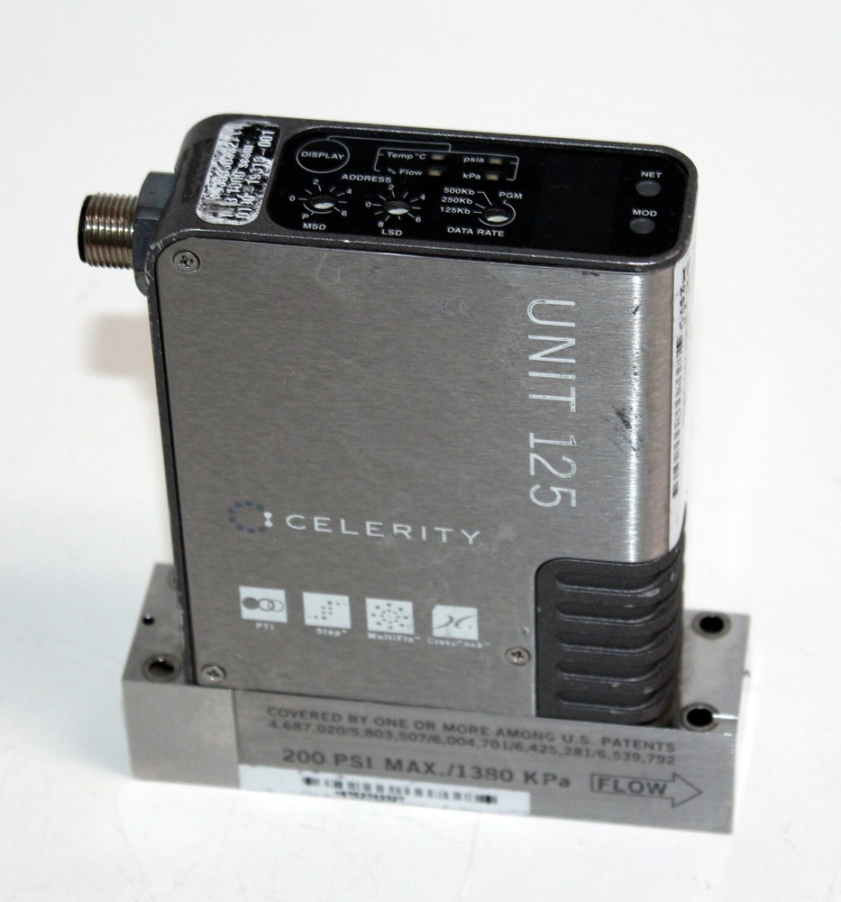 Unit 125 Celerity IFC-125C Mass Flow Controller 200 PSI