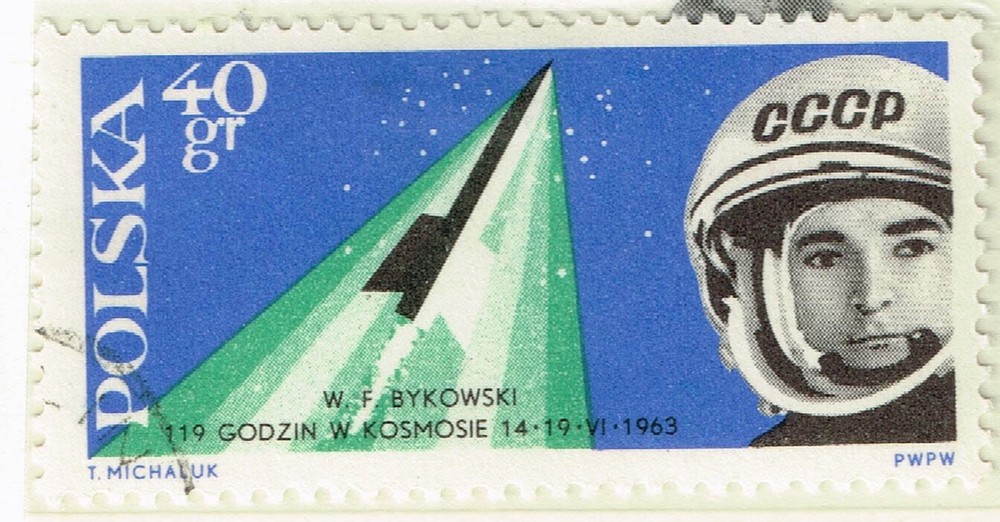 Poland Soviet Man Bykovsky in Space stamp 1963