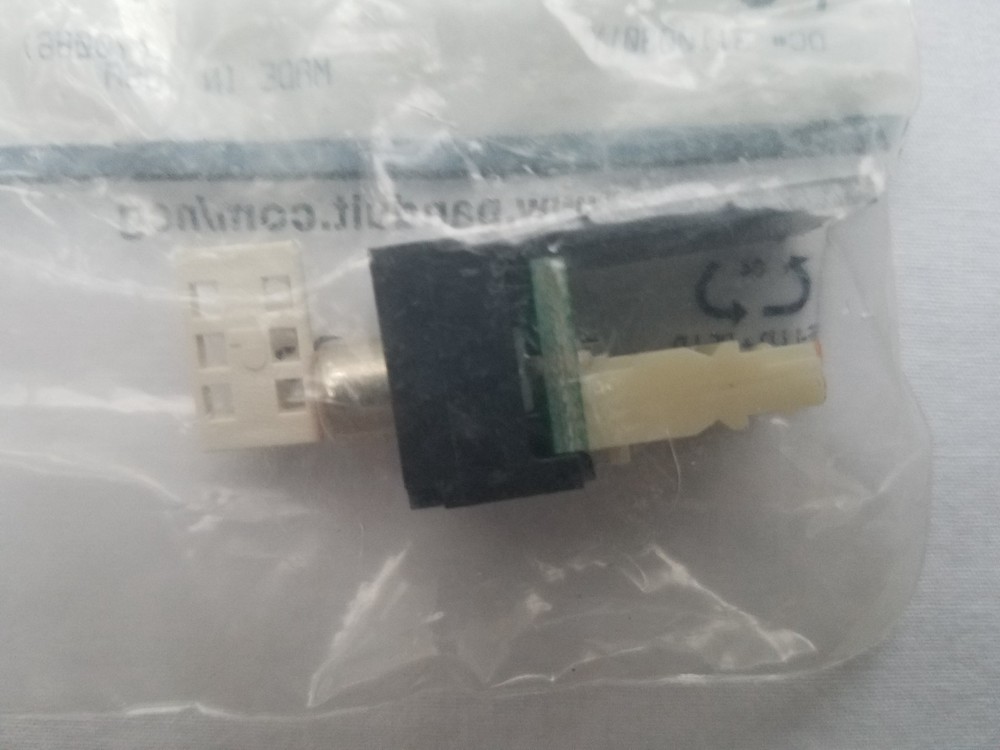 CJRRBL RCA Panduit Punchdown Mini-com Module Black With Red Insert