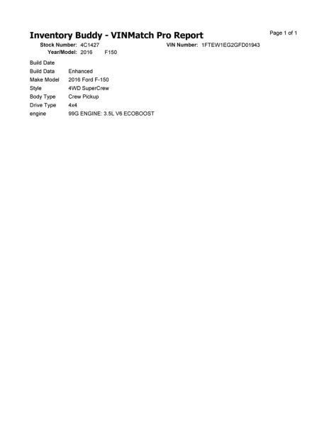 F150 2016 Speedometer 190955