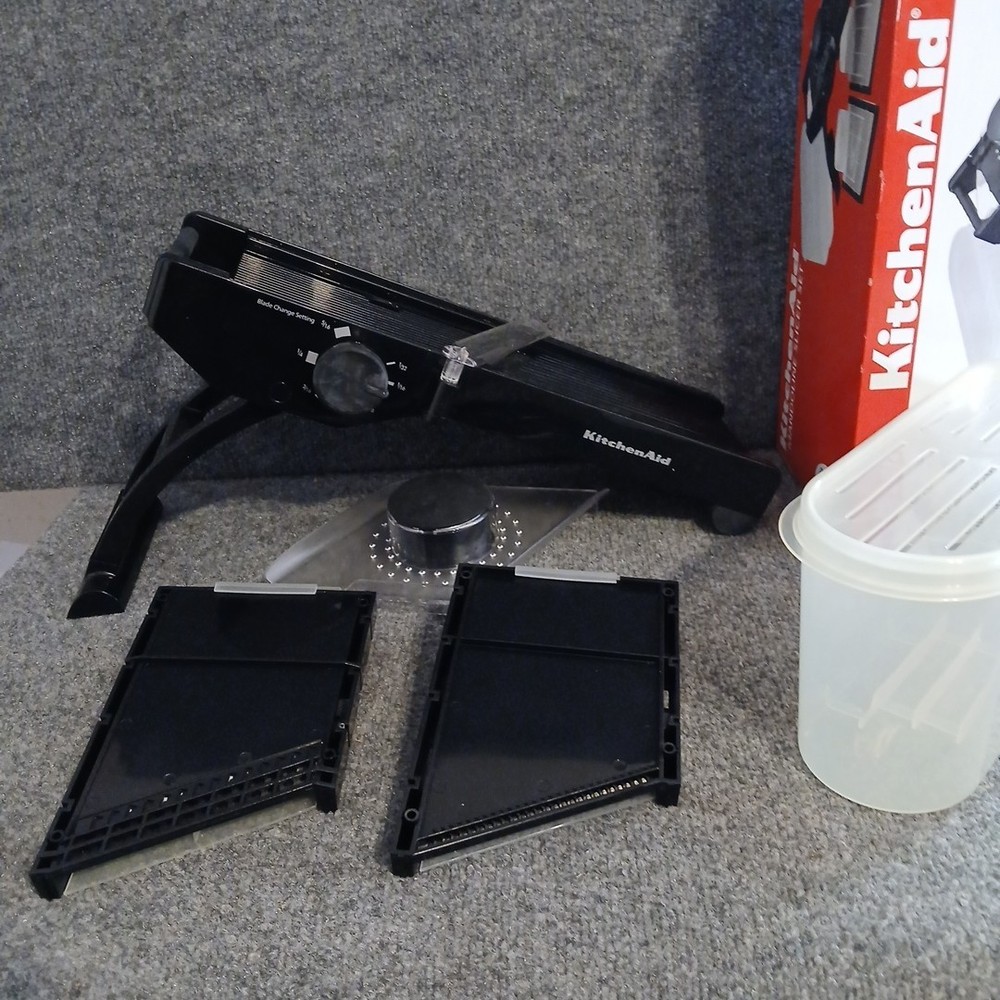 KitchenAid BLACK Mandoline Slicer Set Never Used