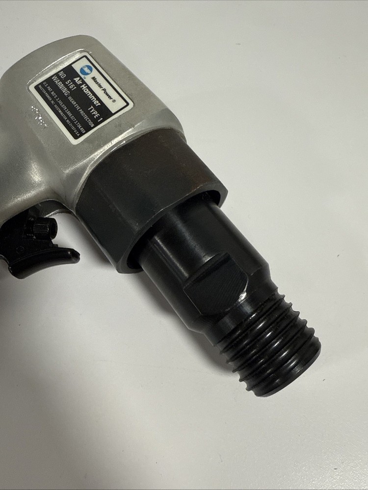 Master Power Air Hammer Chisel Pneumatic Tool W Black & Decker Spring & Box