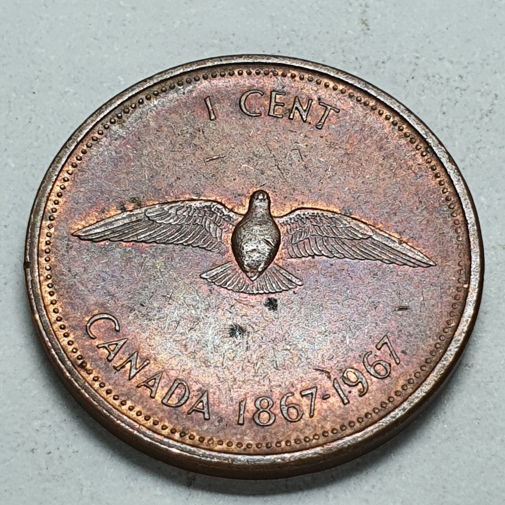 Canada 1 Cent 1967 Coin 03125