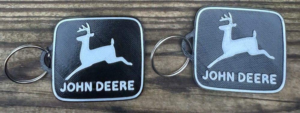 John Deere Custom 3d Printed Key Chain's