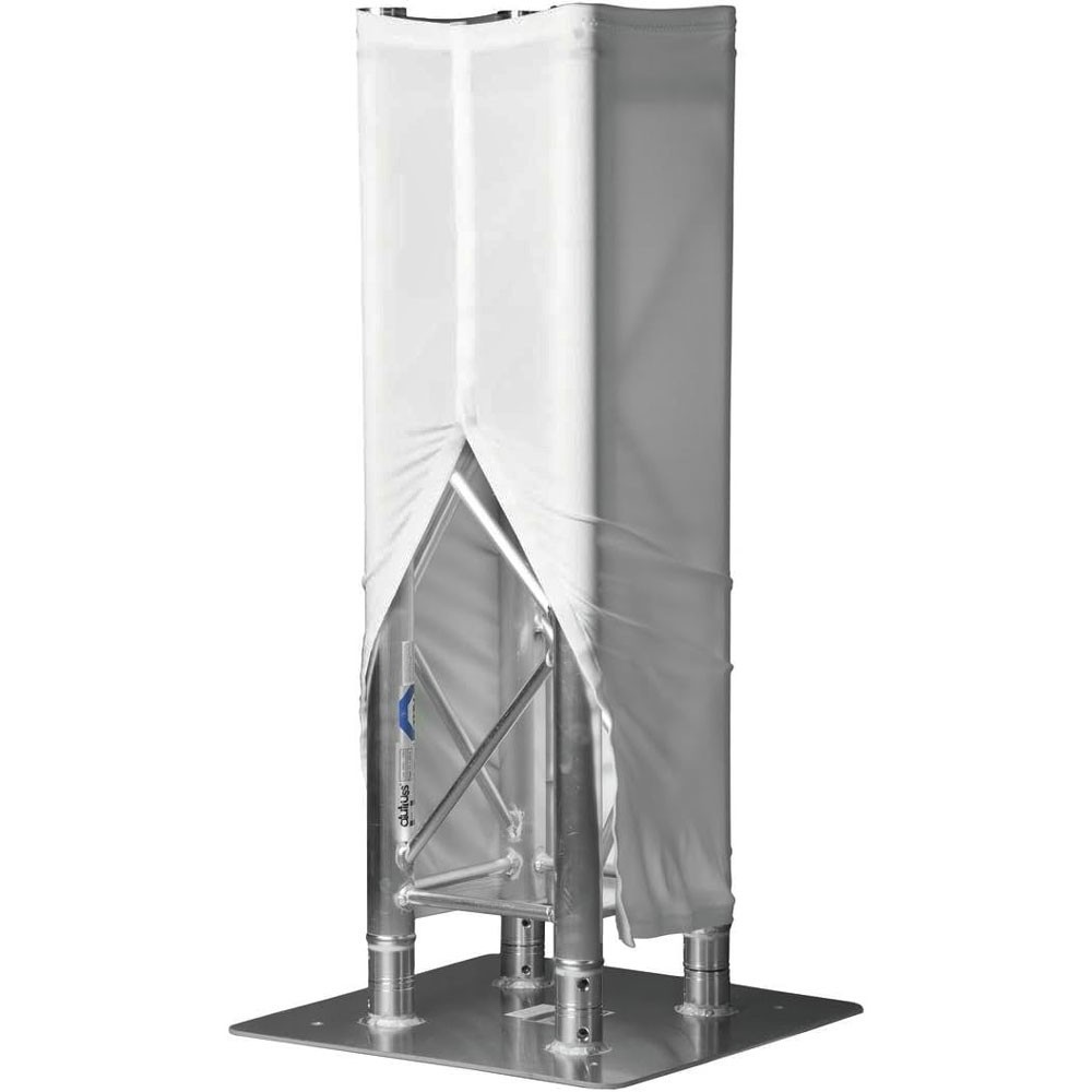 Truss Cover with Hook & Loop White, 10 ft.