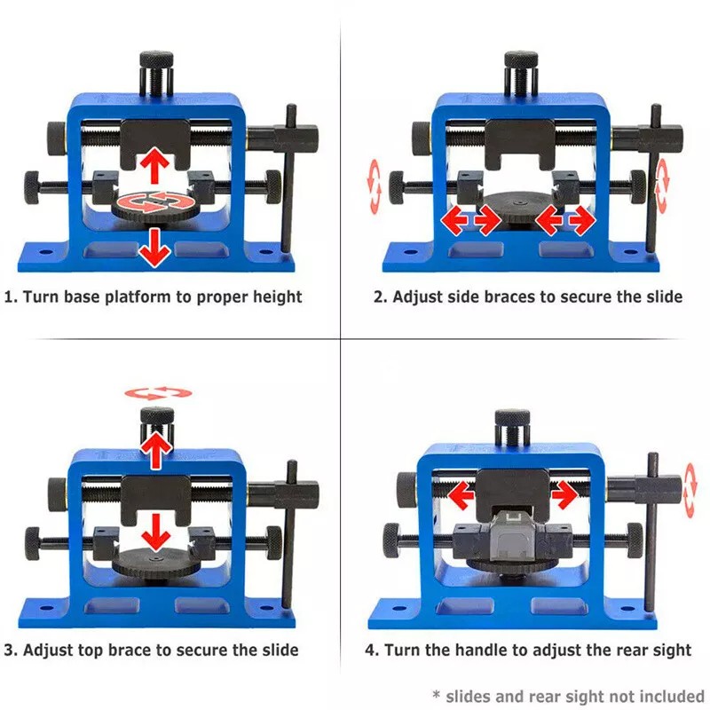 Pistol Slide Rear Sight Pusher Tool W/Glock Tool Kit Front Sight Tool Glock19 BL