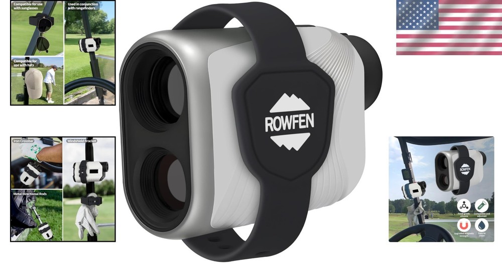 Universal Golf Rangefinder Magnetic Strap – Strong Silicone Holder, Adjustable