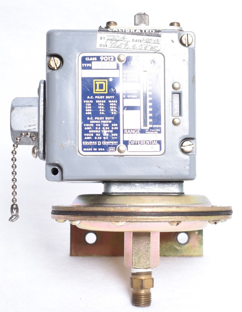 Square D Pressure Switch .25 - 2.5 Type AMW1