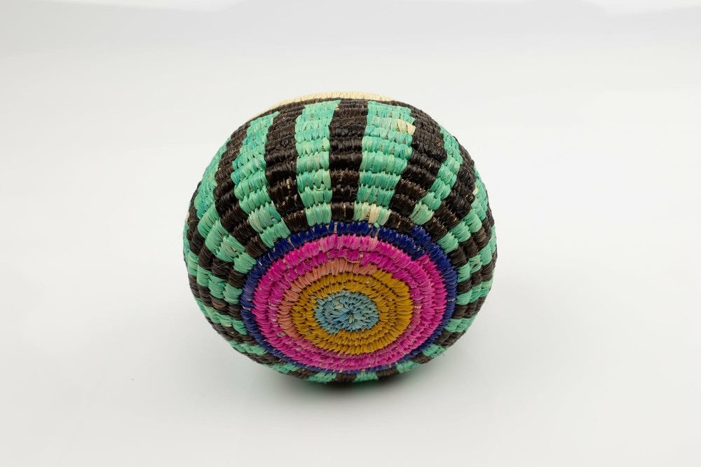 Vintage Woven Panama Basket