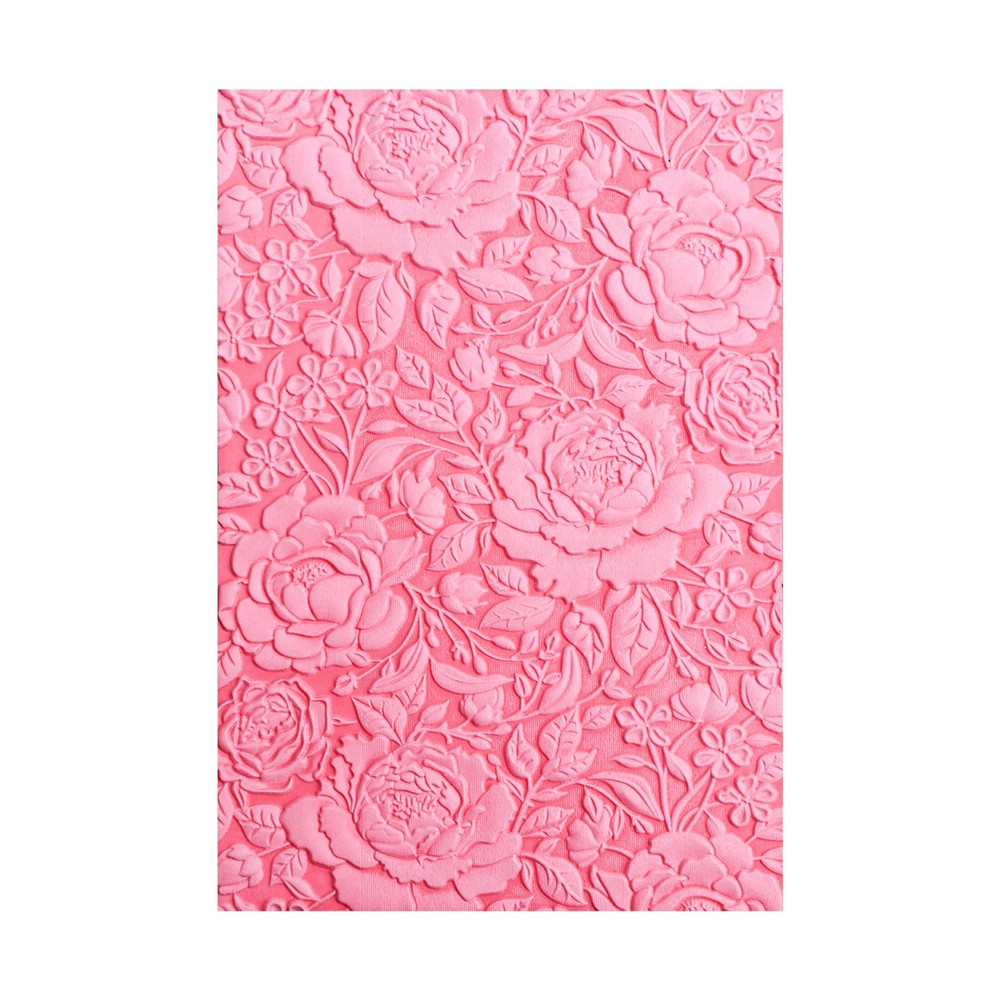 3D Embossing Folder Floral Pattern Plastic Flower Theme for Diy Scrapbooking