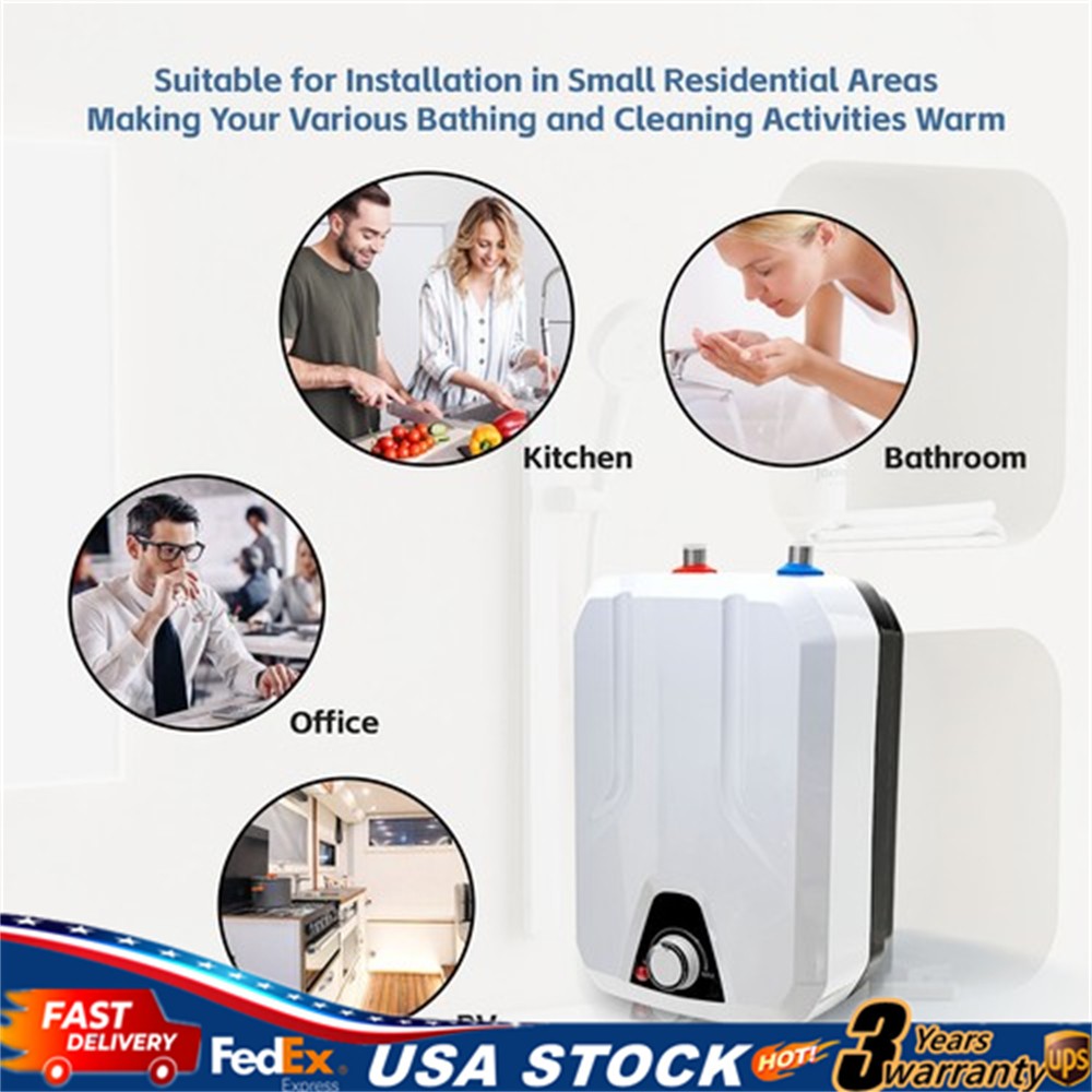 1500W Instant Electric Faucet Tap Under Sink Hot Water Heater Kitchen Home