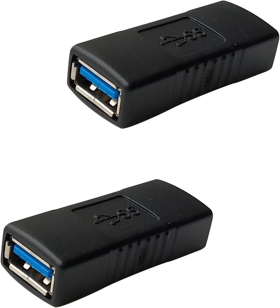USB 3.0 Coupler Female to Female Adapter 2 Pack Extender