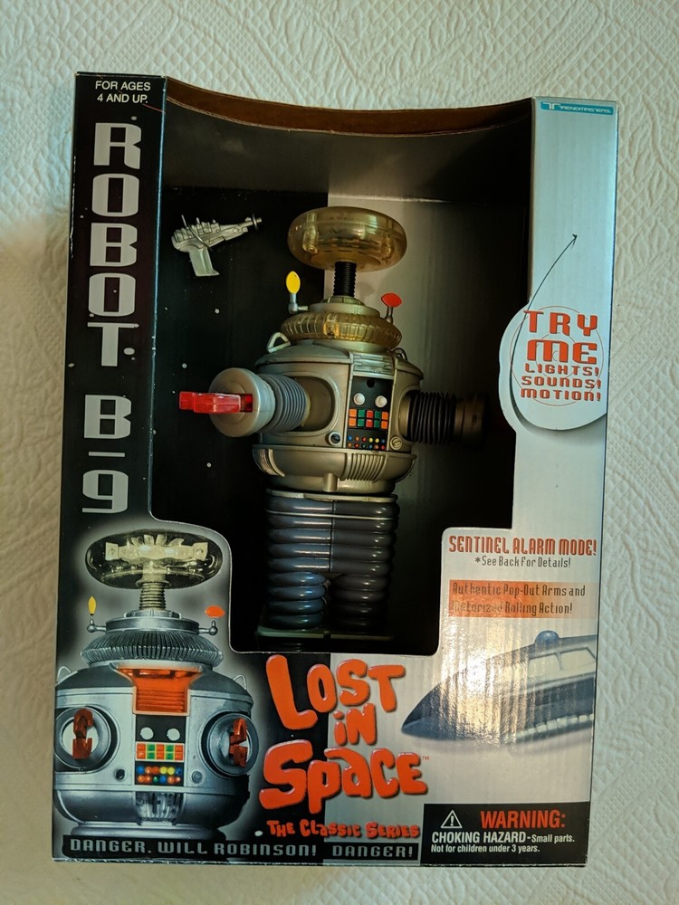 LOST IN SPACE B-9 ROBOT 1997 original box TRENDMASTERS never removed works