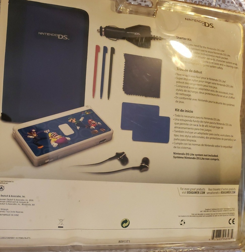 Nintendo DS Lite Super Mario Starter Kit - NEW in packaging