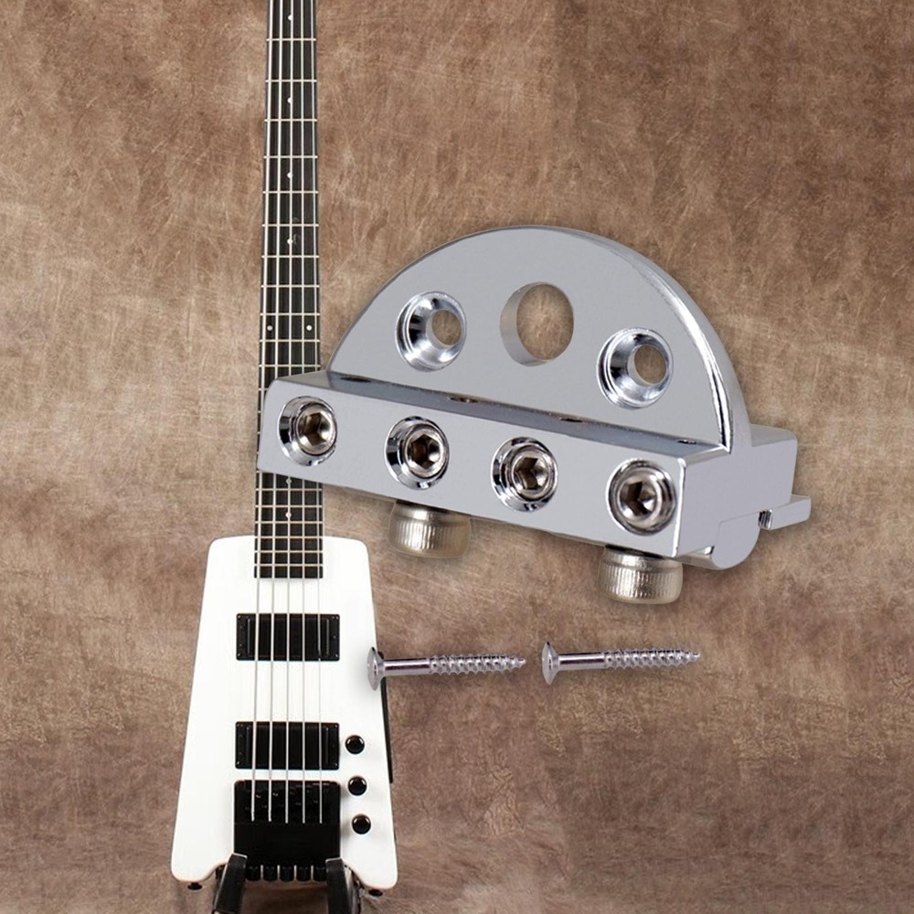 4 String Headless Guitar Locking Nut String Lock Bridge Nut