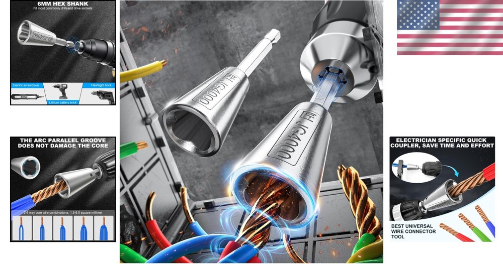 2025 Upgraded Drill Wire Twister Tool - Silver