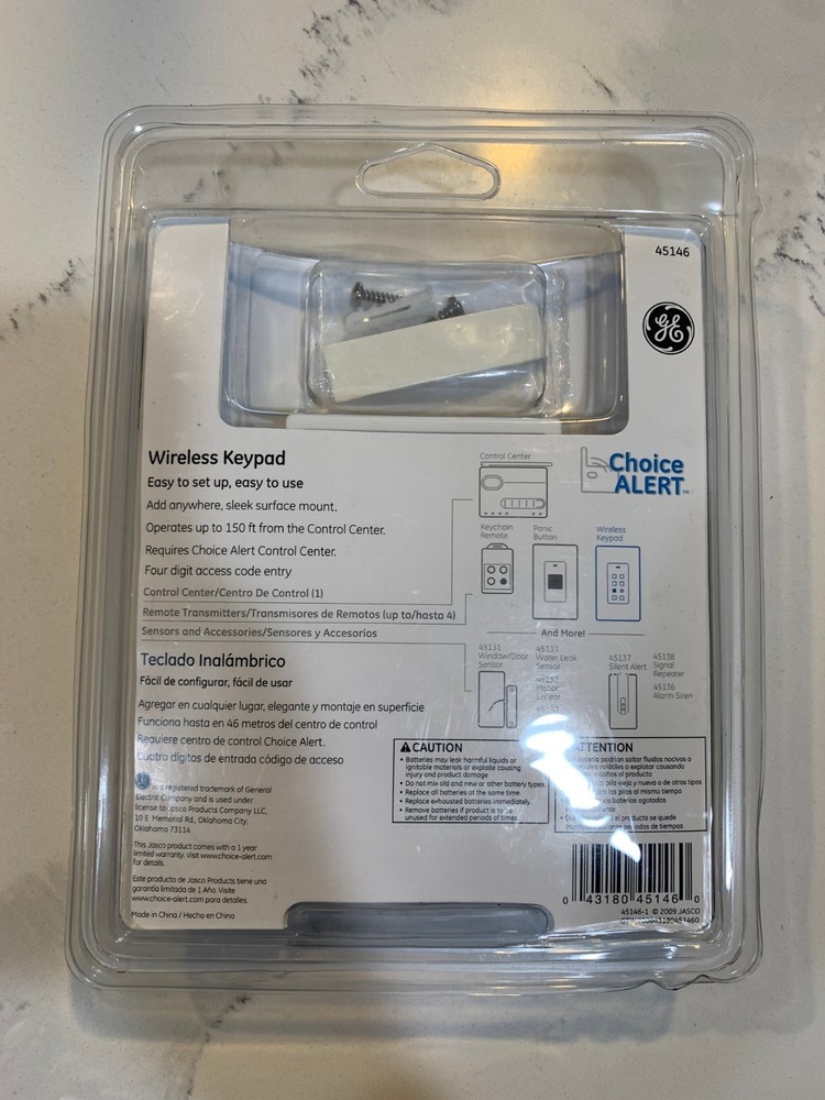 GE Wireless Alarm System Keypad 45146