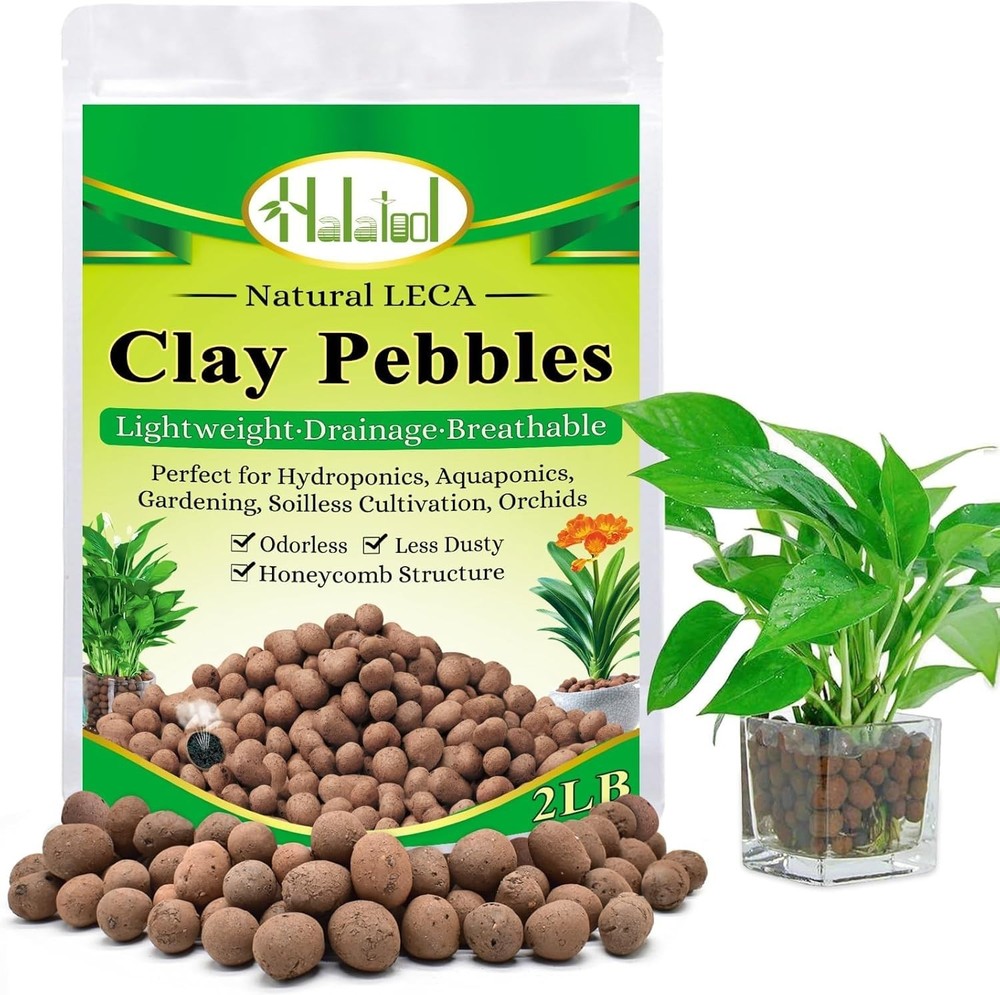 Organic Expanded Clay Pebbles for Hydroponic Growth & Drainage