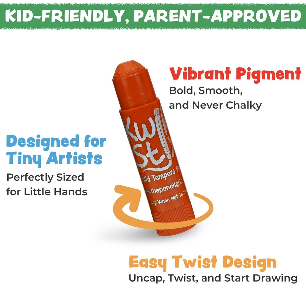 Kwik Stix Solid Tempera Paint Sticks, 144 1 Count (Pack of 144), Multicolor
