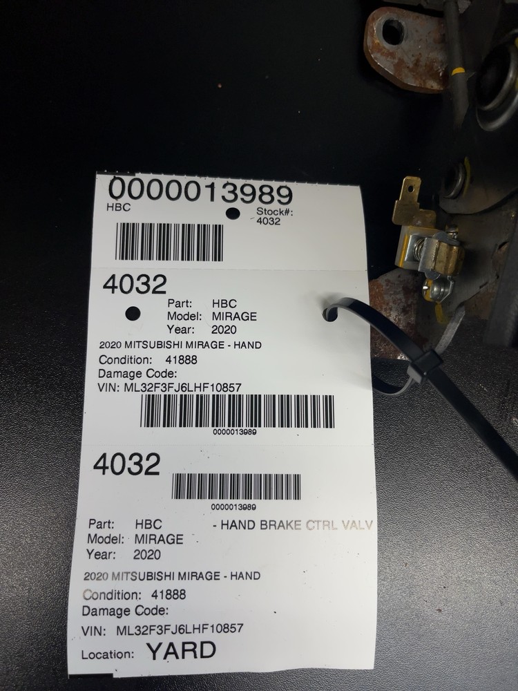 ✅ 2020 MITSUBISHI MIRAGE HAND BRAKE CTRL VALV OEM