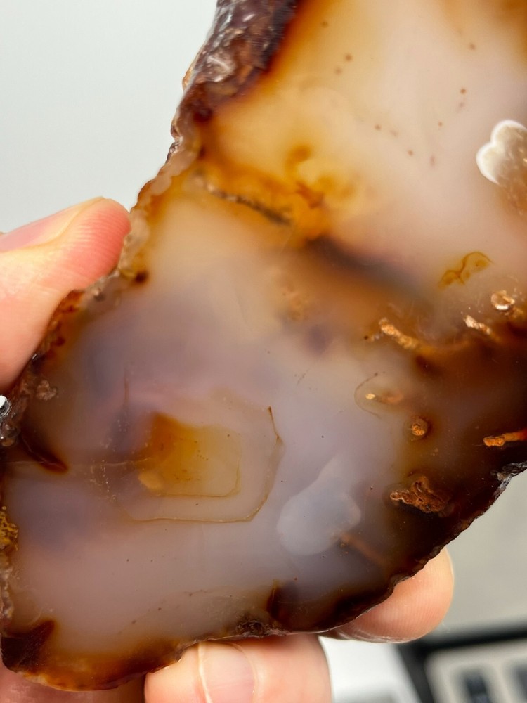 Thick Translucent Carnelian Agate Slab Lapidary Cabbing Combo Ship Avail