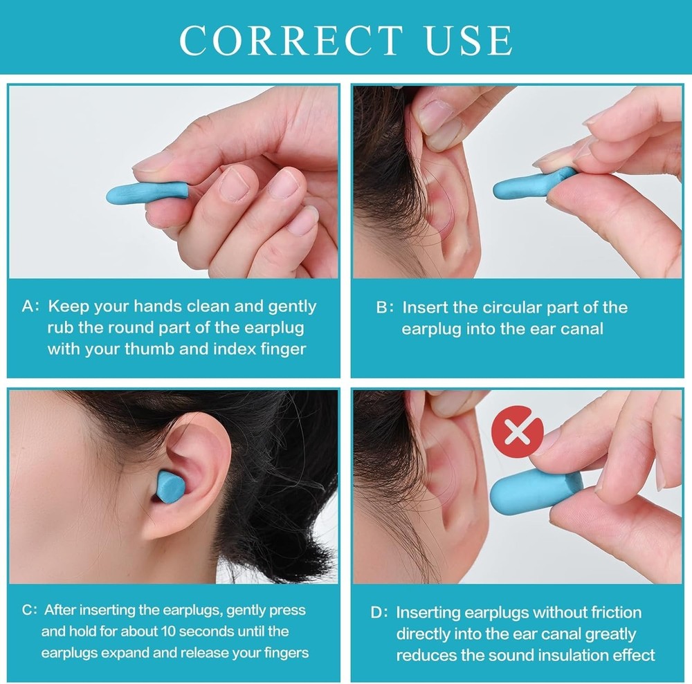 High-Performance 32dB Noise Cancelling Earplugs - Ideal for Sleeping & Shooting