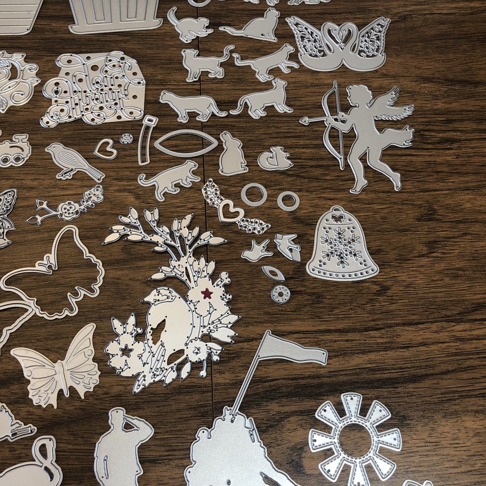 Lot of 185+ Metal Dies - Scrapbooking Sizzix Stampin Spellbinders Thinlits Holtz