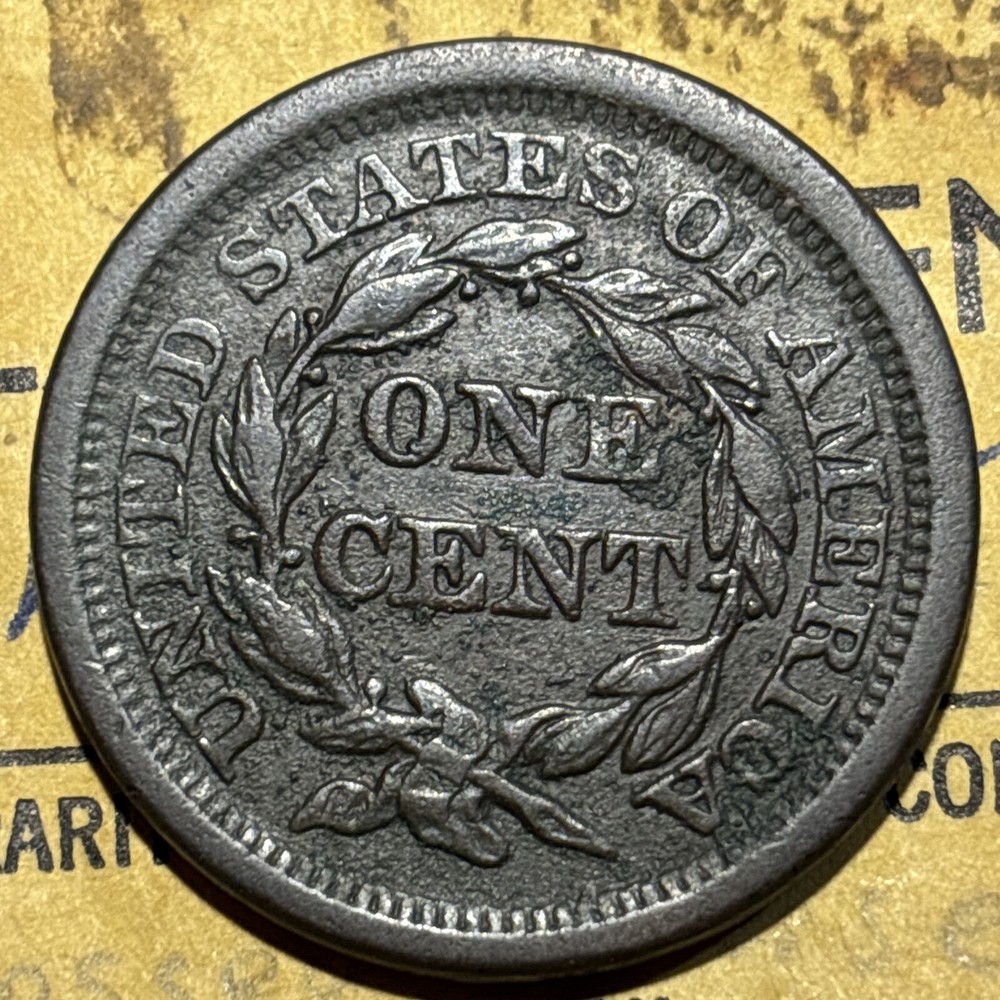 1854 Braided hair Large Cent