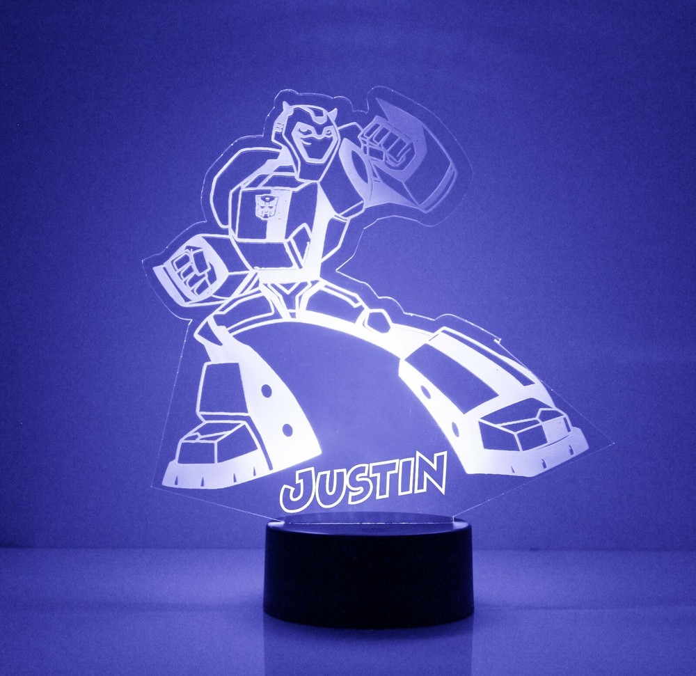 Transformers LED Night Light, with Remote Control, Autobot Kids Room Night Light