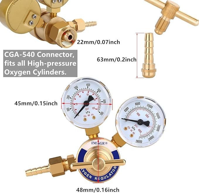 Welding Oxygen Regulator Gauges