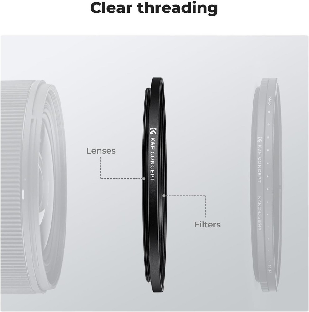 Lightweight Aluminum Step-Up Ring Adapter: Transform Your Lens Setup