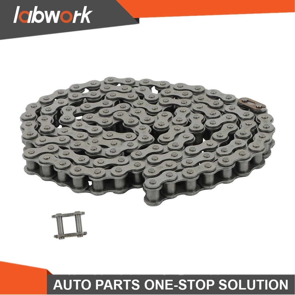 Labwork #80 Heavy Duty Roller Chain × 10 Feet With 1 Connector